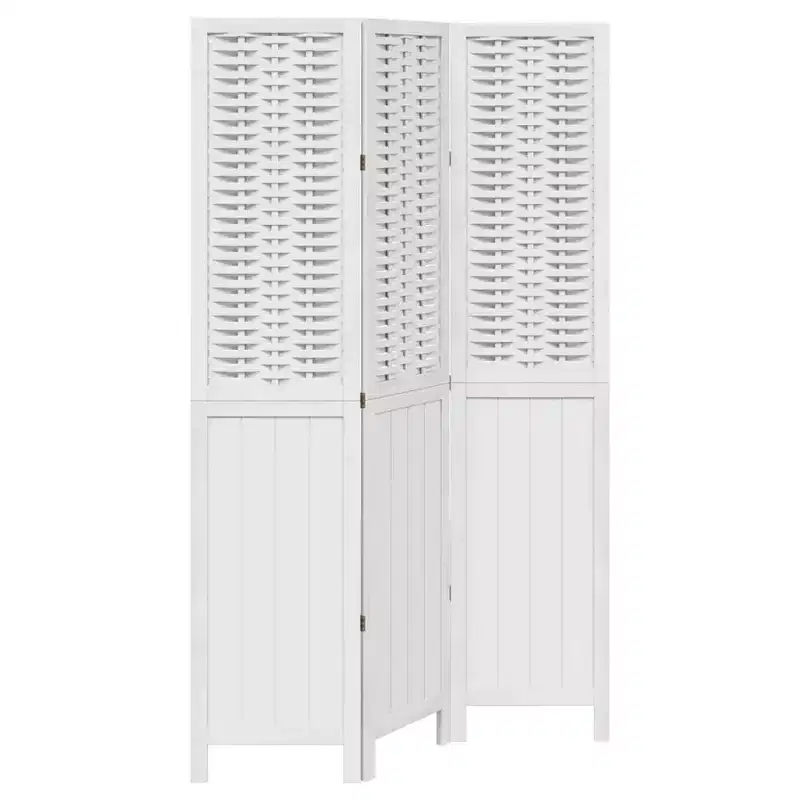 vidaXL Room Divider Privacy Screen Living Room Solid Wood Paulownia