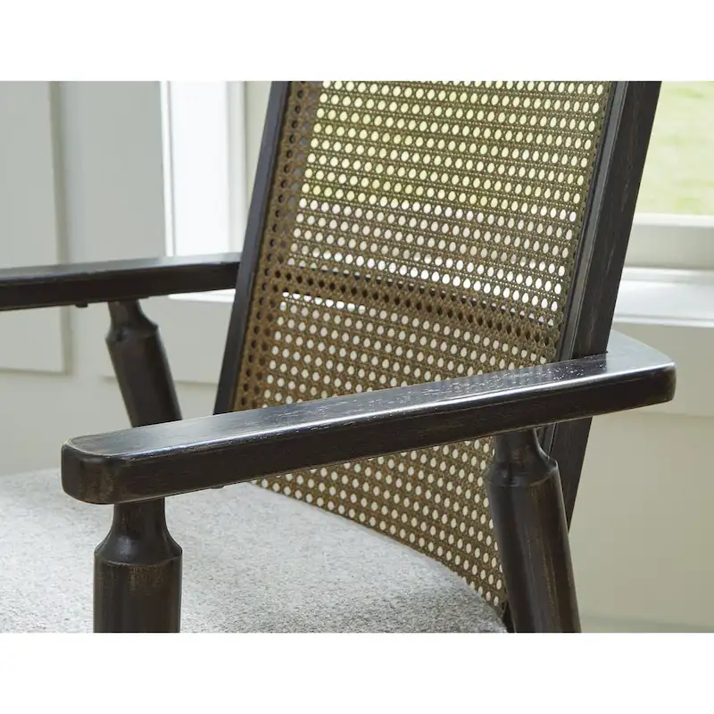 Signature Design by Ashley Galliden Black/Gray Dining Arm Chair - 22.13W x 22.38D x 35.13H