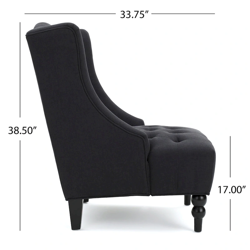 Christopher Knight Home Toddman Tufted High-Back Club Chair - 27.25 L x 33.75 W x 38.50 H