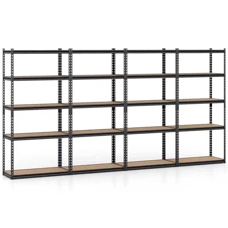 4PCS 5-Tier Garage Shelving Unit 2200 LBS Heavy Duty Metal Storage Shelves