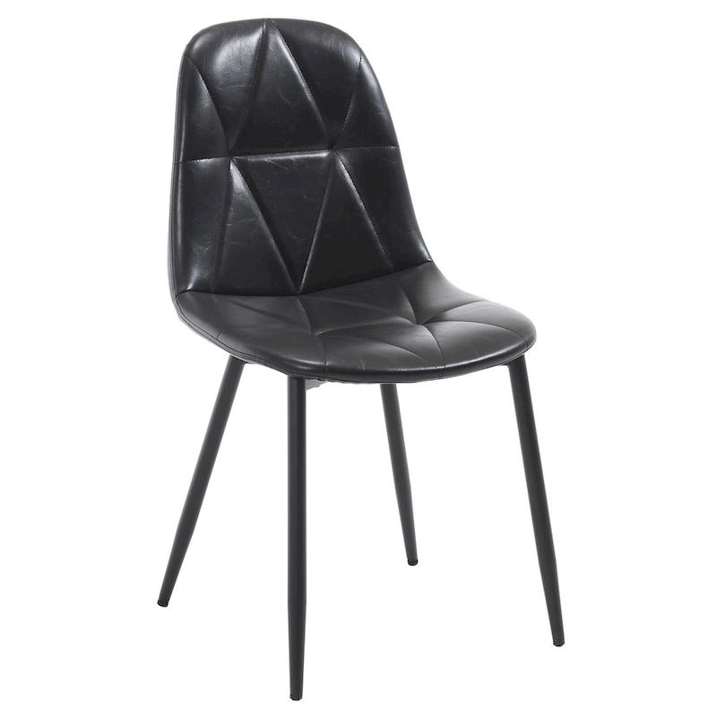 Dining Chairs Set of 4 with Metal Legs and High Back