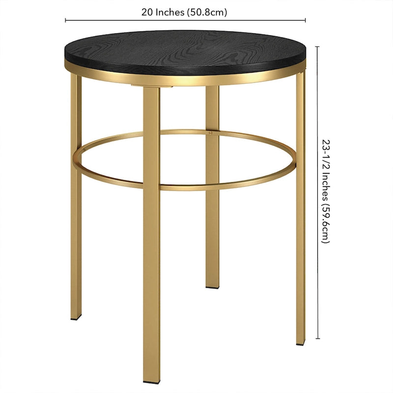 20 Wide Round Side Table with MDF Top