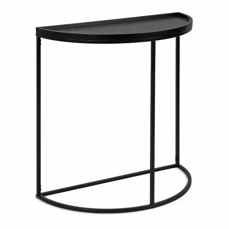 Kate and Laurel Dorrah Half-Circle Console Table