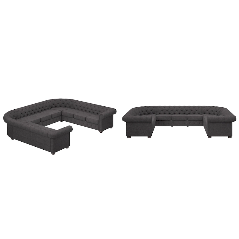 Gdansk 11-Seat U-Shaped Chesterfield Sectional Sofa