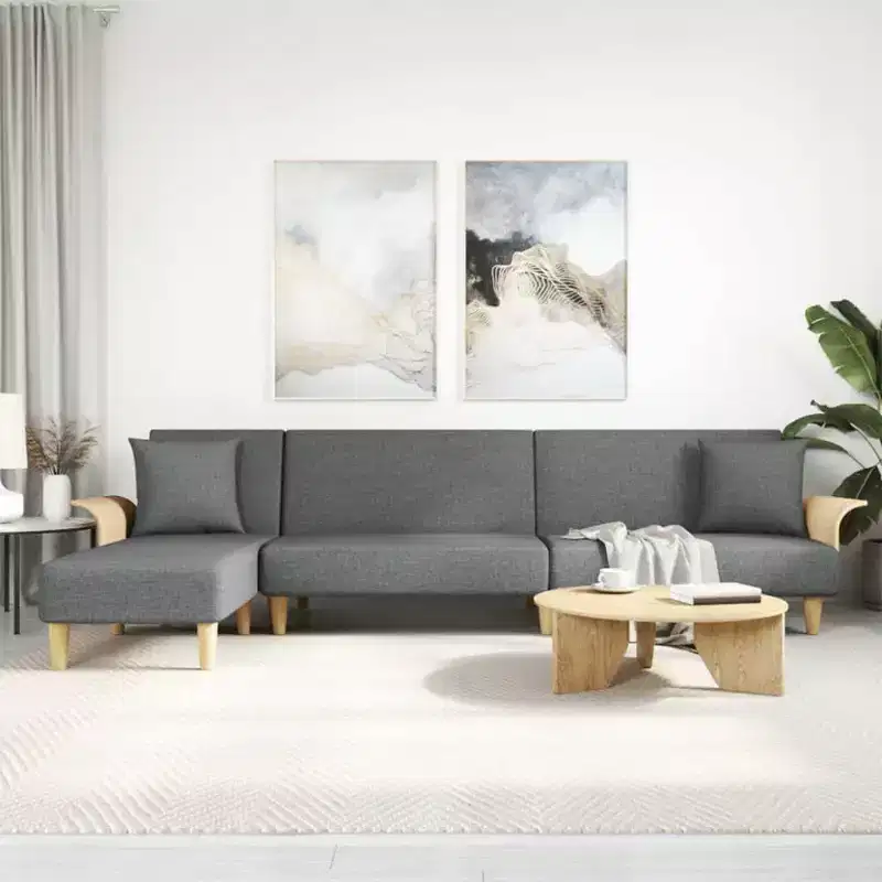 vidaXL Sofa Bed Sleeper Sofa Settee Pull Out Couch for Living Room Fabric