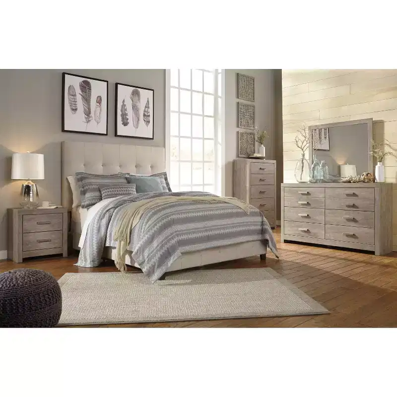 5-Drawer Chest of Drawers, Gray Weathered Driftwood Finish