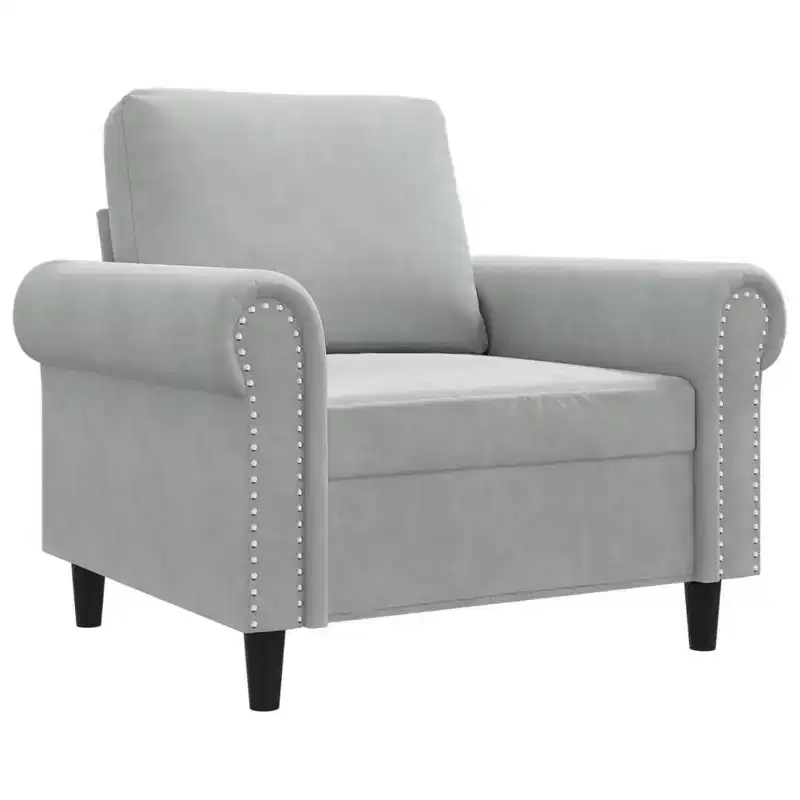 Sofa Chair Accent Upholstered Club Armchair for Living Room Velvet