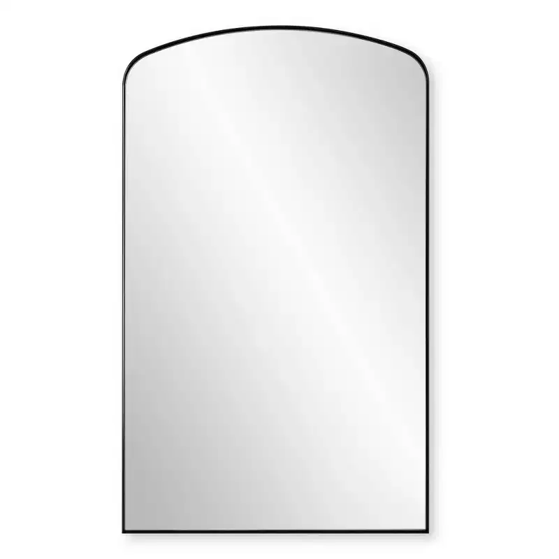 Matte Black 24 x 40 Arch Wall Mirror