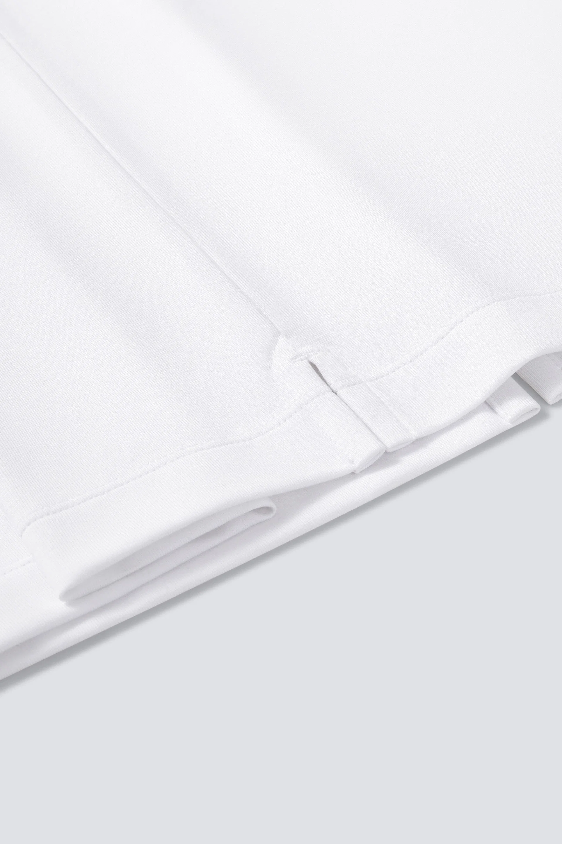 Zip-Up Polo – White