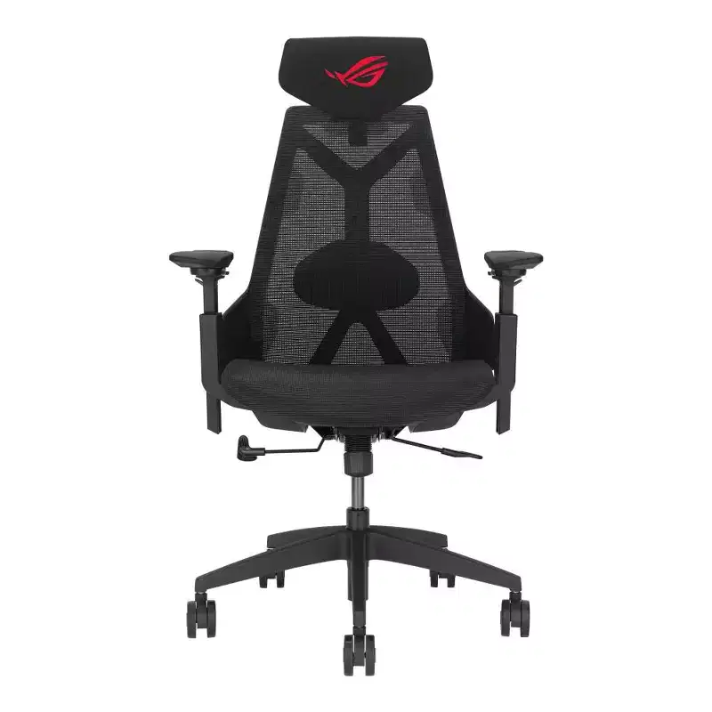 ASUS ROG Destrier Core Ergo Gaming Chair, Futuristic Cyborg Aesthetic, Versatile Seat Adjustments, Mobile Gaming Arm Support Mode, Acoustic Panel