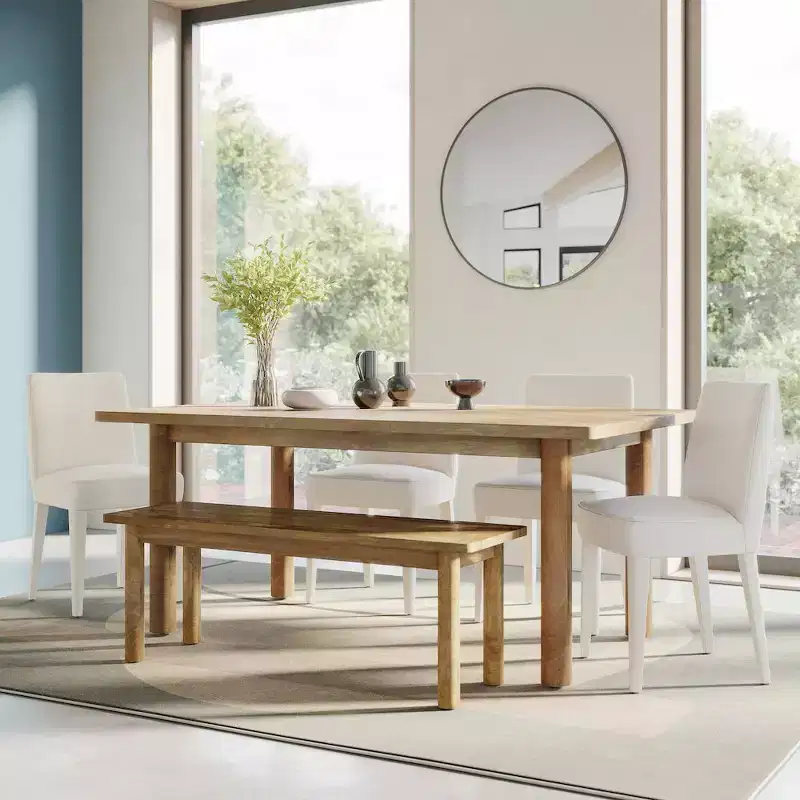 Jofran,Bodhi 50 Rustic Solid Wood Dining Bench