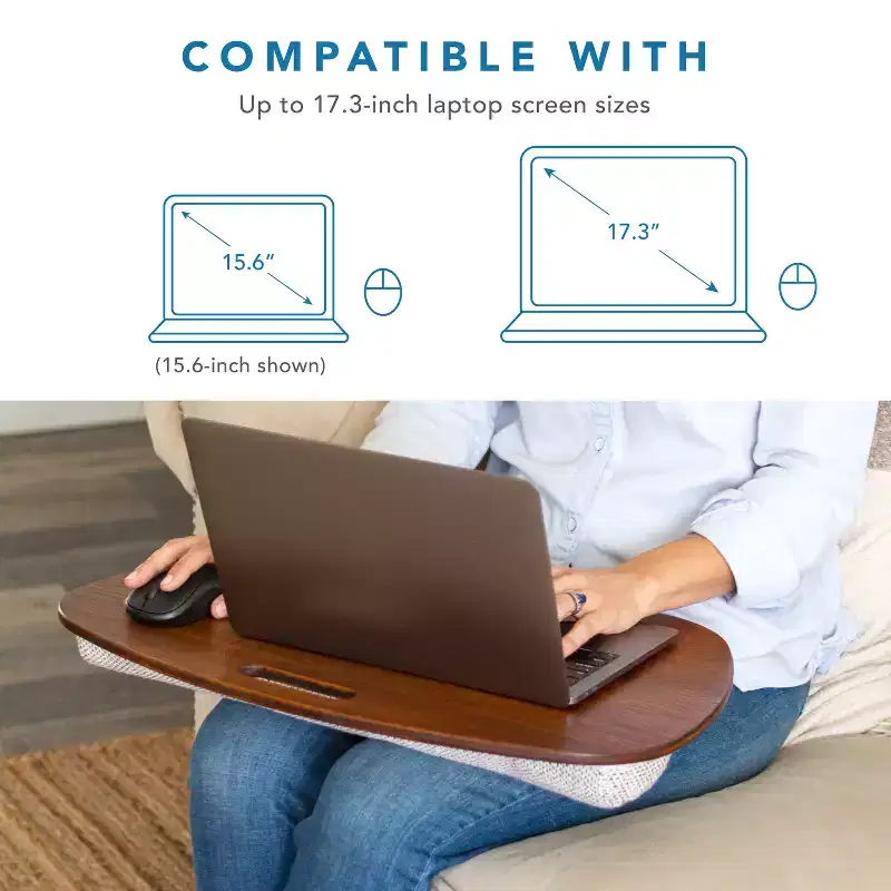 Bamboo Lap Desk with Cushion