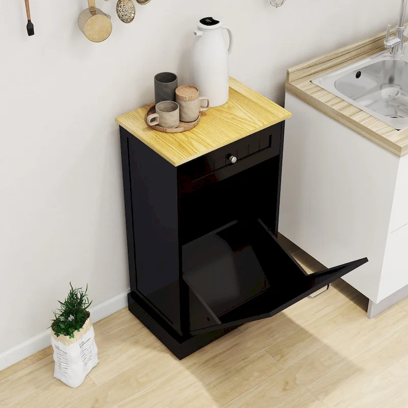 RR Kitchen Trash Cabinet