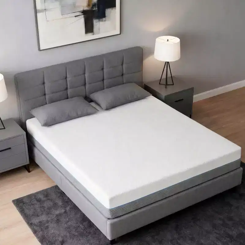 double-sided memory foam mattress with detachable cover, offering two sleeping experience options
