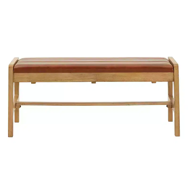 Modern Scandinavian Wood Finish Bench