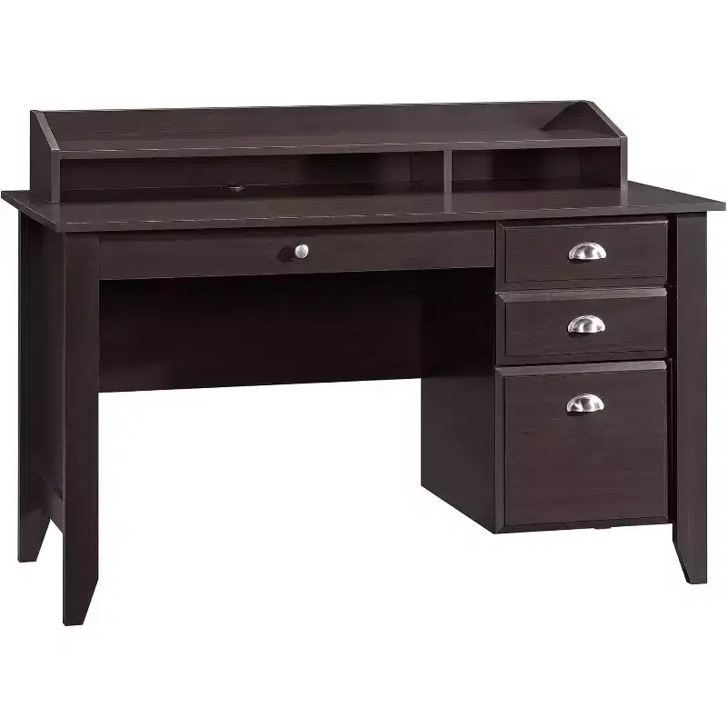 HomeStock 36.26 in.H Black Color Wood Computer Desks with All Purpose Drawer