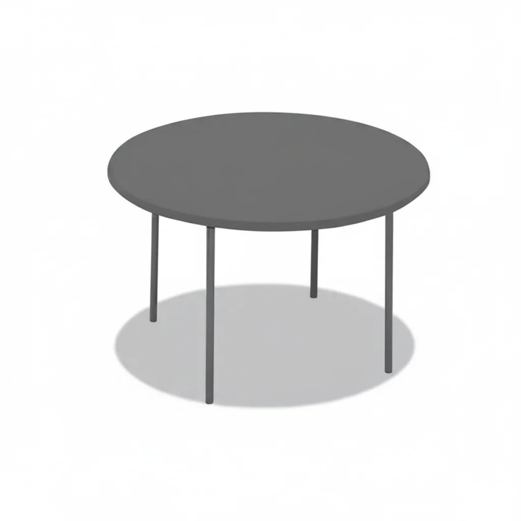 Classic Folding Table, Round, 48