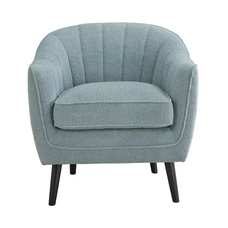 Neath Mid-Century Channel-Tufted Accent Chair with Removable Cushion Cover by iNSPIRE Q Classic