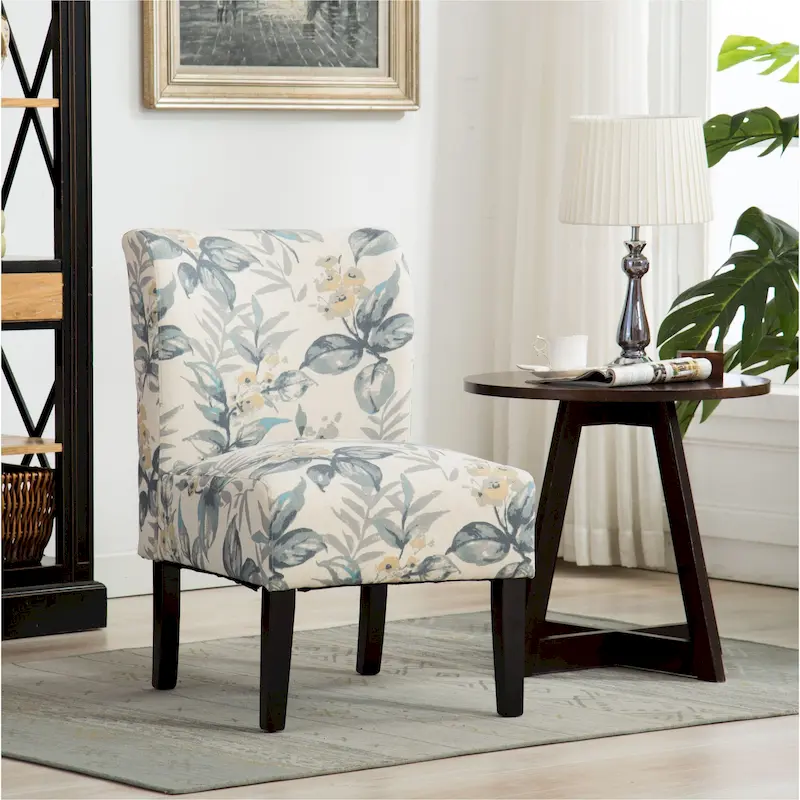The Curated Nomad Pavilion Upholstered Armless Accent Slipper Chair