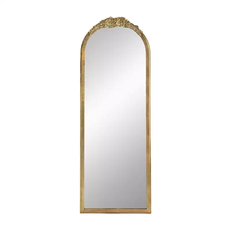 19 x 56 Inch Wood Floor Mirror Full Length Design