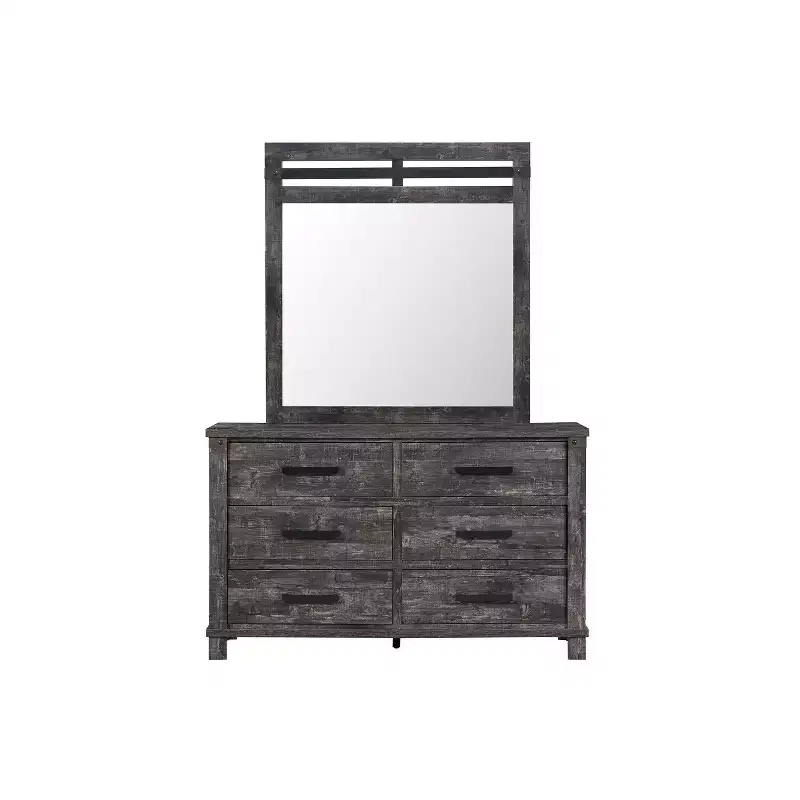 White Mirror with Clean Modern Lines Elegant Bedroom Accent for a Fresh and Bright Look