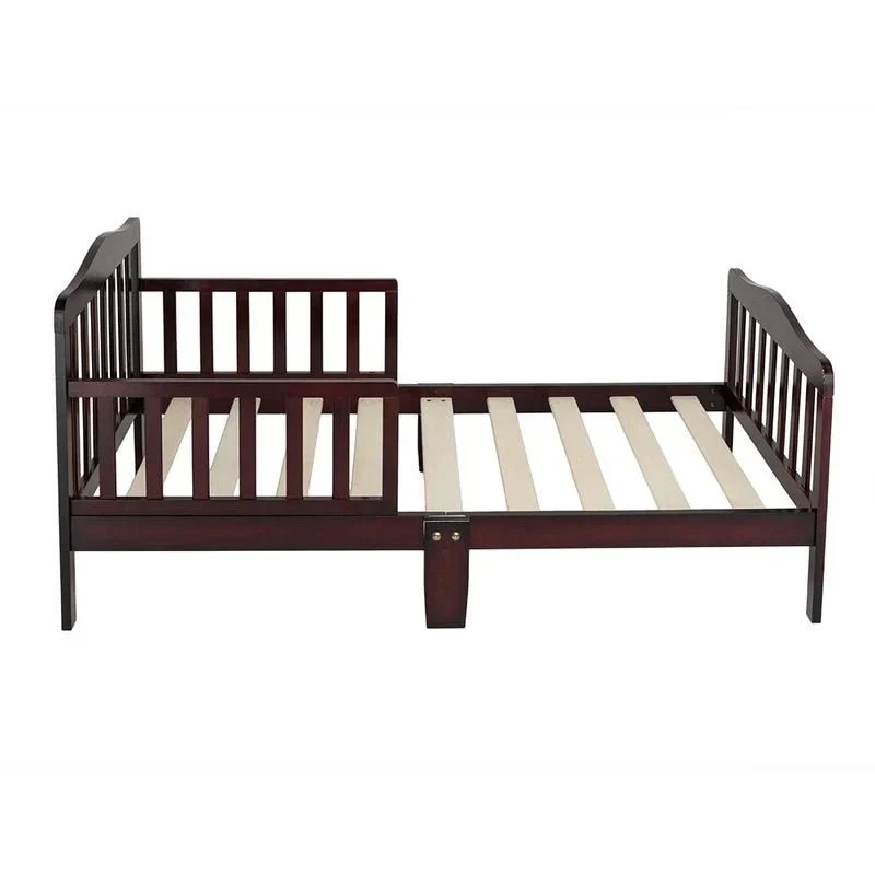 Wooden Toddler Bed with Guardrails