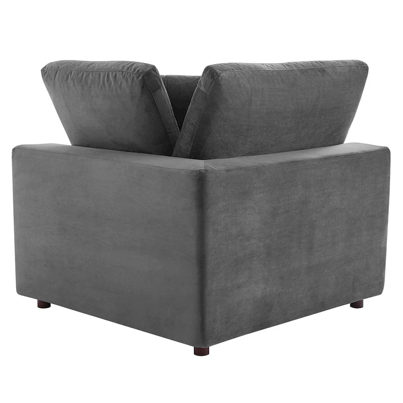 Commix Down Filled Overstuffed Velvet 6-Piece Sectional Sofa