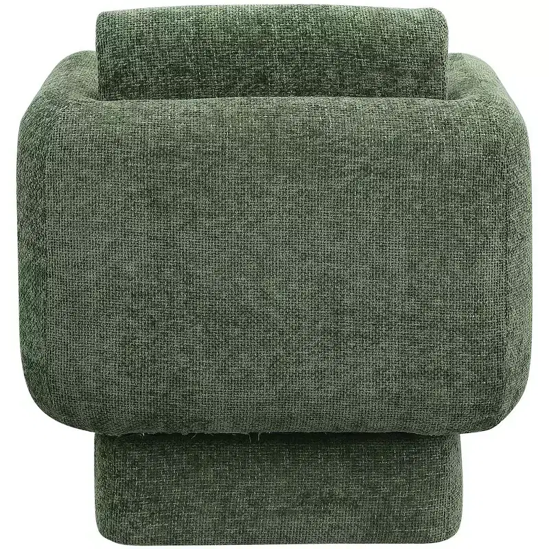 Meridian Furniture,Alessandra Chenille Fabric Swivel Accent Chair