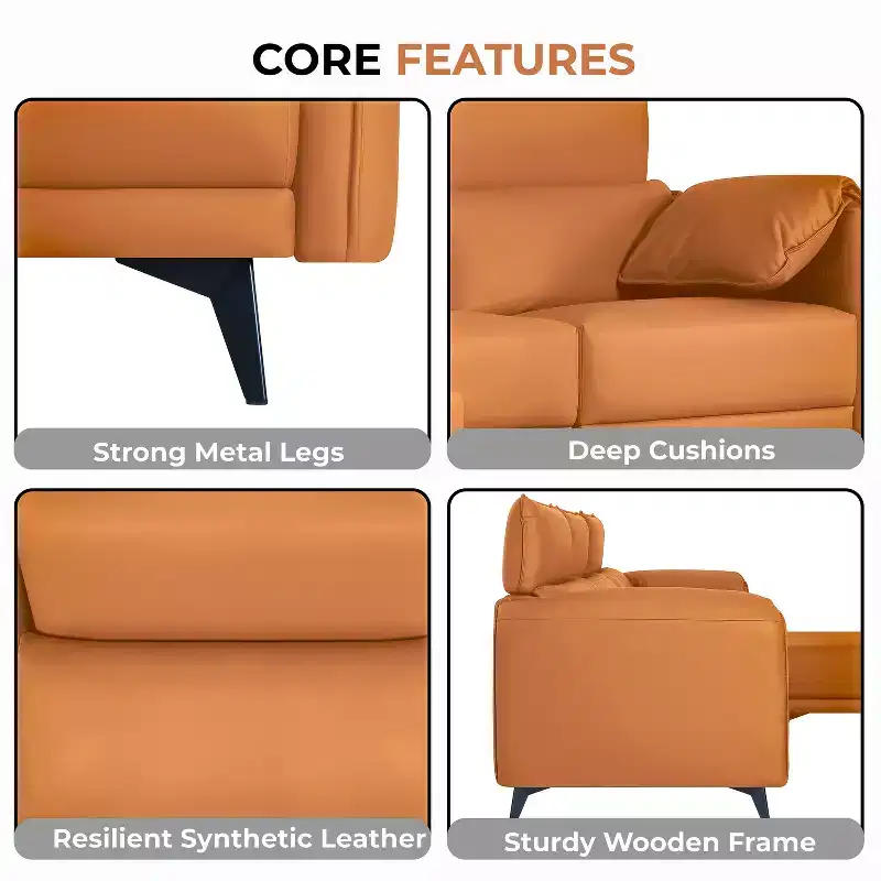 Home Imports Emporium Modular Sectional Sofa  Deep Seating, High Back, Pet-Friendly, Easy to Clean