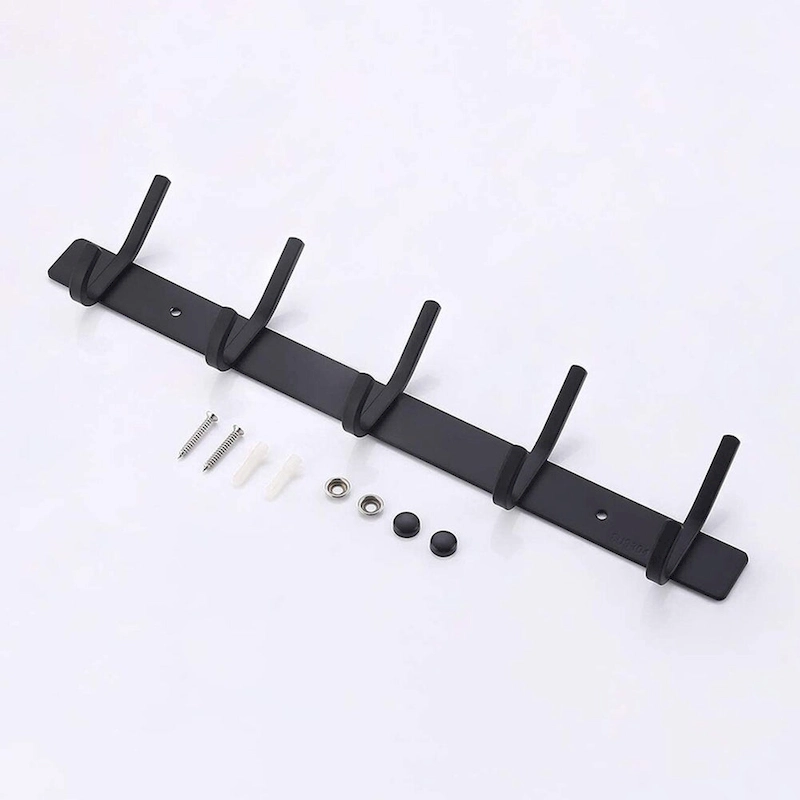 Bathroom Robe and Towel Hook Rack with 5 Hooks