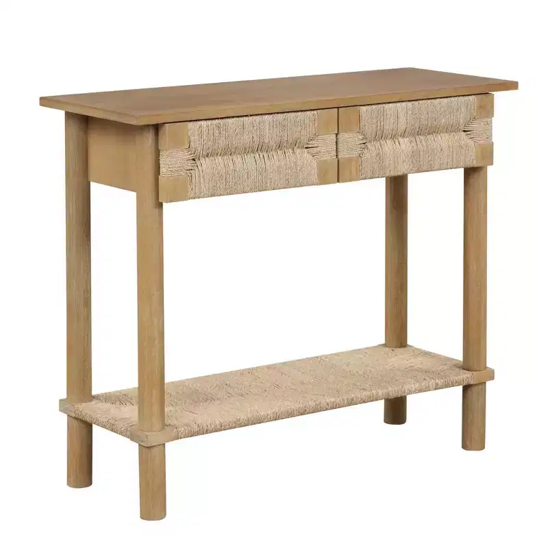 Seagrass Console Table Light Brown