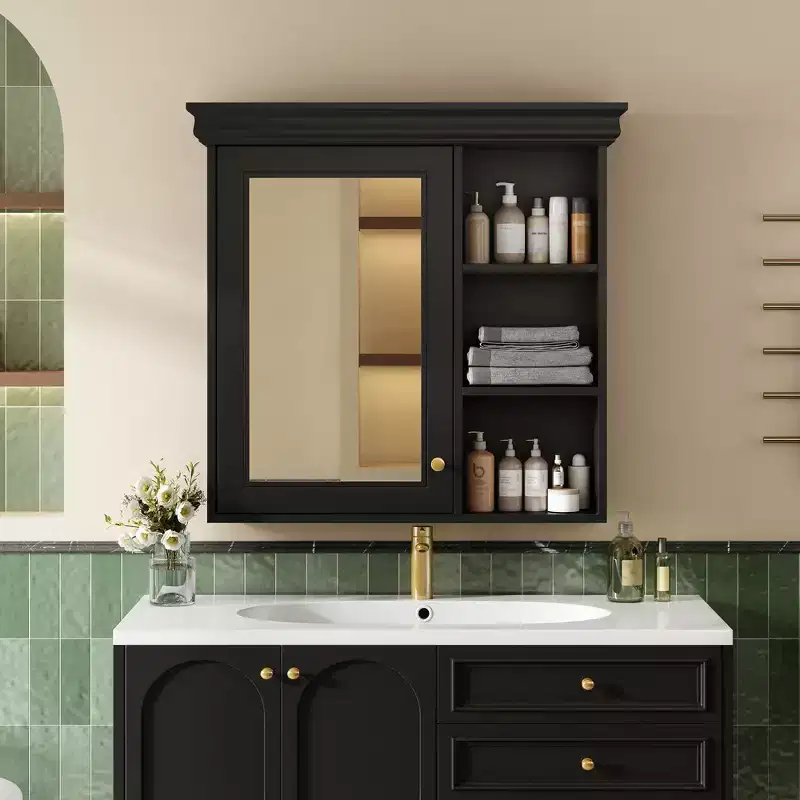 CASAINC 30'' x 28'' Wall Mounted Medicine Cabinet with Mirror & Storage Organizer