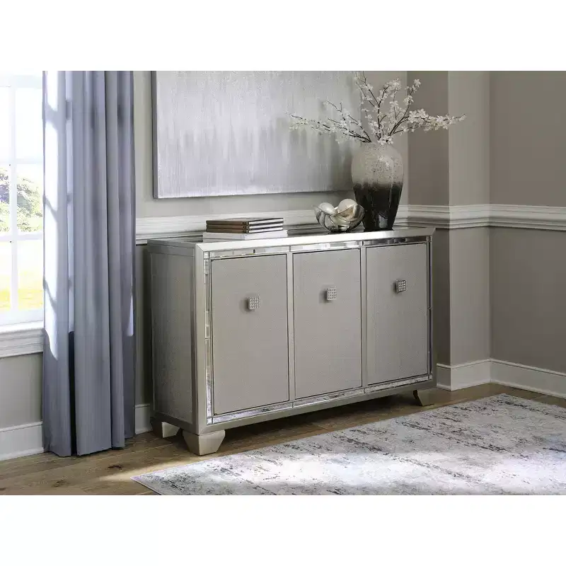 Signature Design by Ashley Contemporary Chaseton Accent Cabinet Champagne