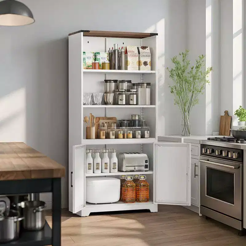 Barn Door 3 Shelf Steel Bookcase Storage Cabinet