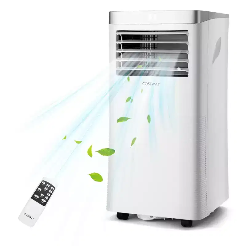 Costway 8000 BTU/10000BTU ASHRAE Portable Air Conditioner 3-in-1 Air Cooler with Remote Control