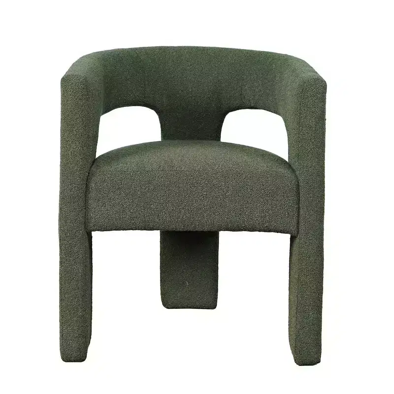 Jofran,Sven Modern Contemporary Upholstered Three-Leg Curved Back Dining Chair