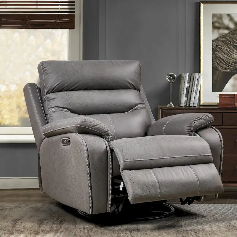 Motor Rocking and 240 Degree Swivel Recliner Chair