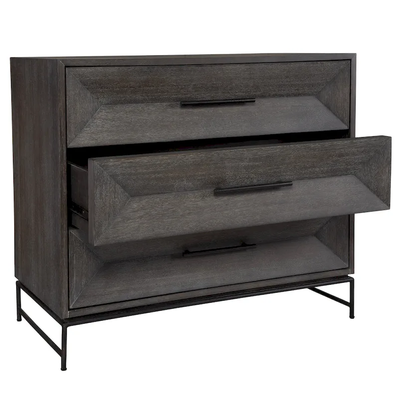 Dark Walnut Accent Chest - 32H x 36W x 18D