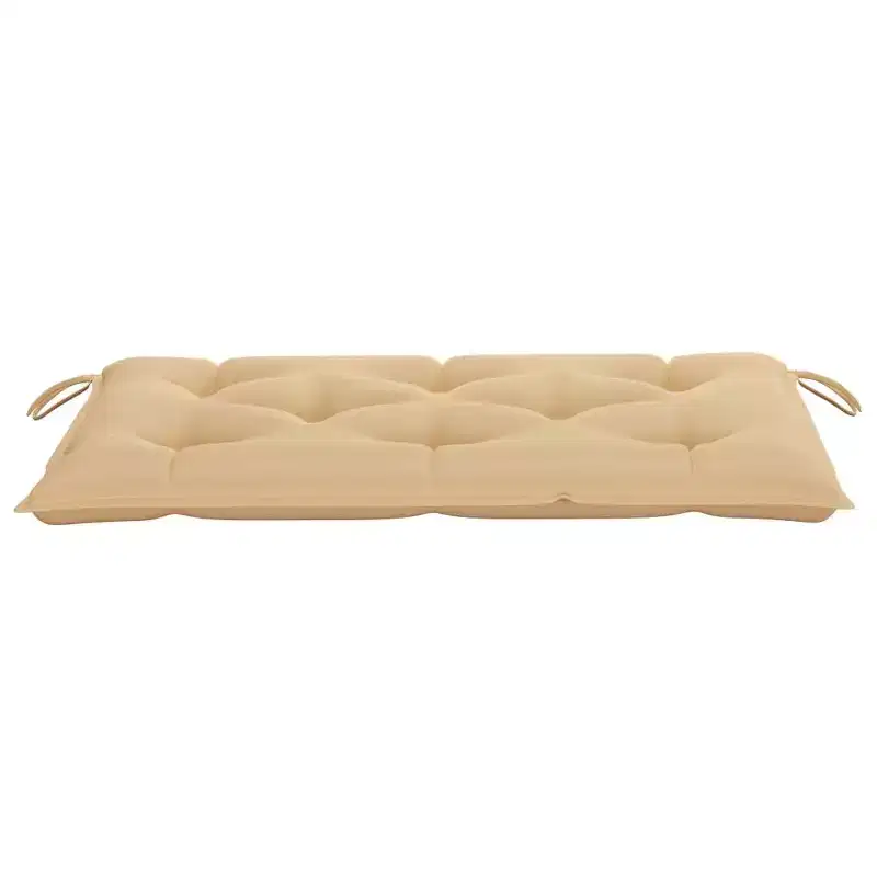 vidaXL Garden Bench Light blue (cushion), Natural teak (wood)