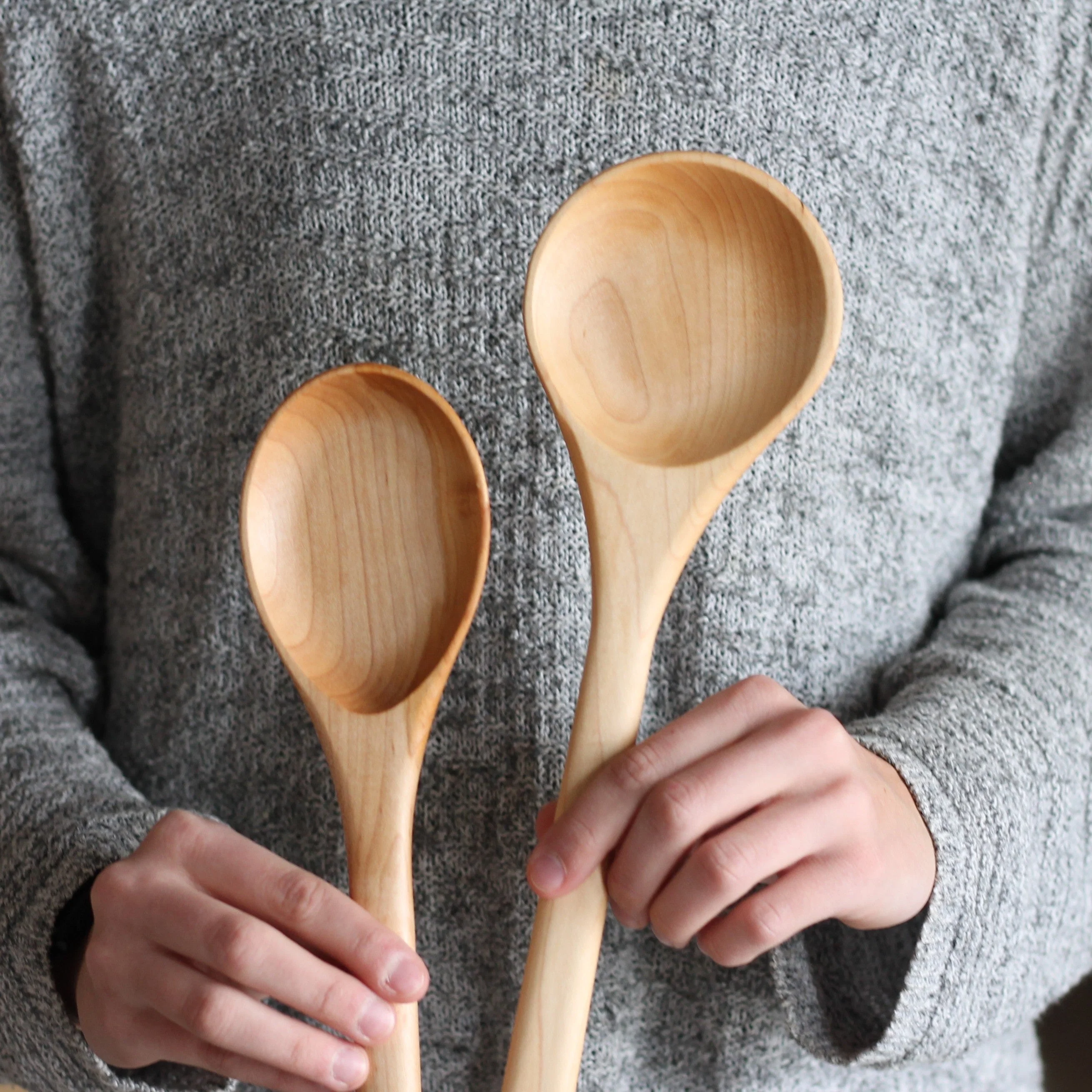 Handmade Wooden Long Spoon