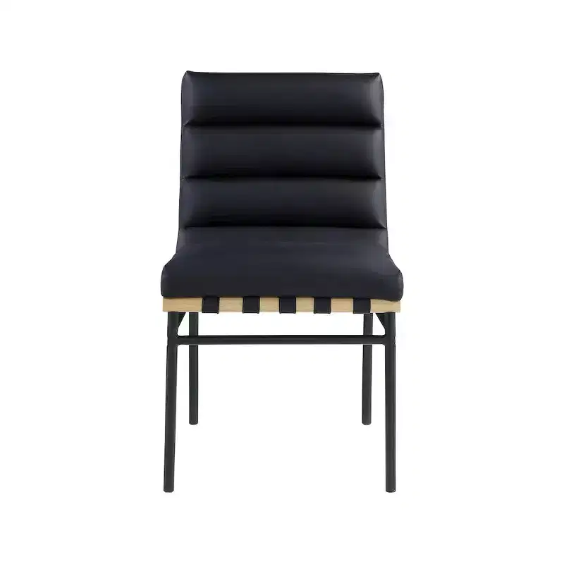 Meridian Furniture,Burke Vegan Leather Dining Chair, Set of 2