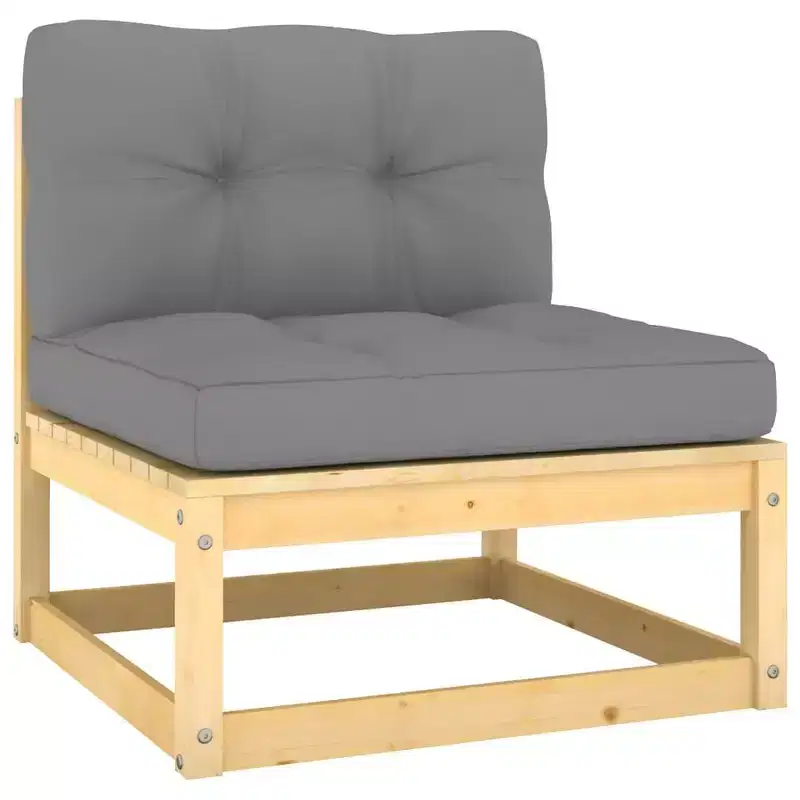 vidaXL Garden Lounge Set Pine Solid pine wood Modular