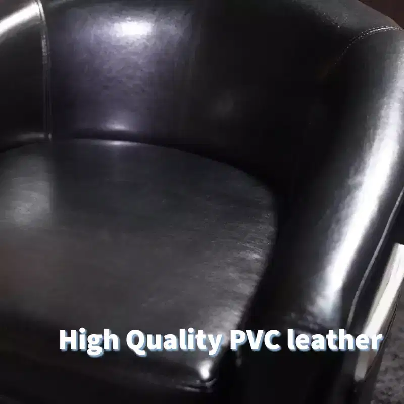 Compact Wing Accent Armchair with Faux Leather Upholstery
