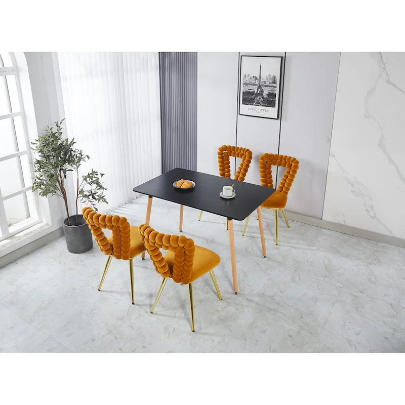 22.04 Accent Chairs with Iron Legs (Set of 2)