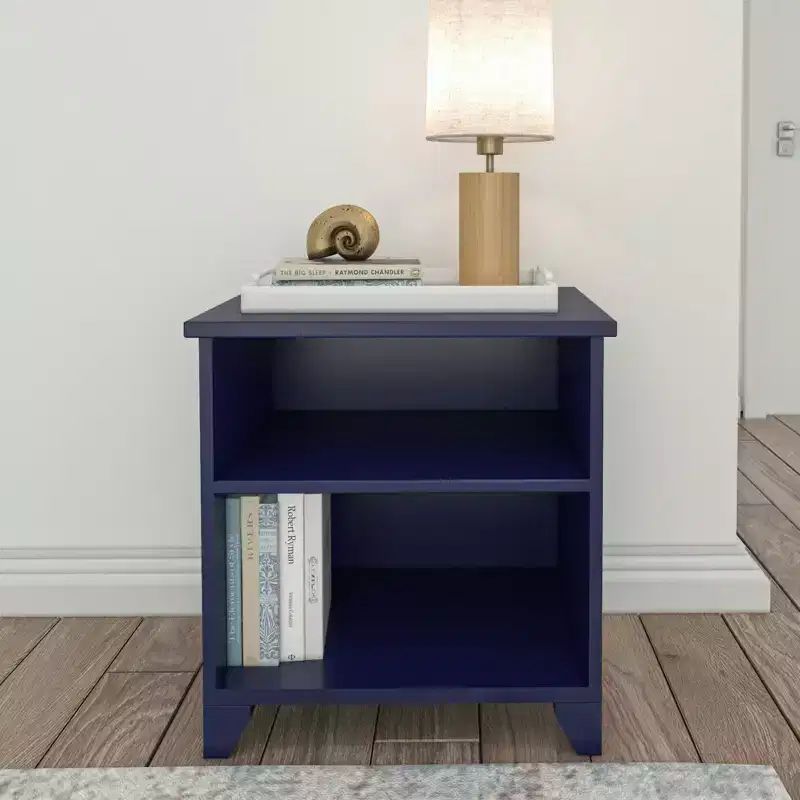 Plank+Beam Solid Wood Nightstand with Shelves