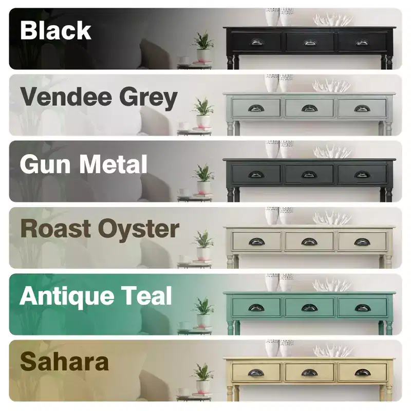 Urbanest Console Table with 3 Drawers, 39.5 Wide, 32 Tall, 9 Deep