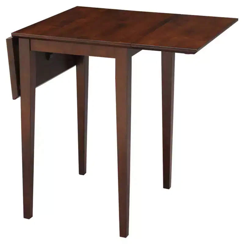Espresso Drop Leaf Dining Table, Seats 4