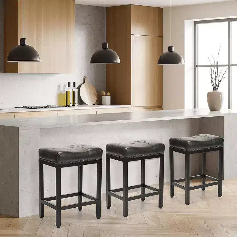 MAYEERTY Bar Stools Set of 2, Kitchen Stools for Kitchen Island, Dining Table