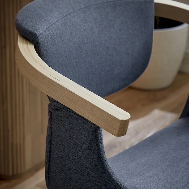 Modern Swivel Dining Chair, Upholstered Seat, 360-Degree Rotation, Mid-Century Style