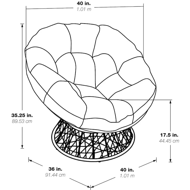 The Woven Wicker Papasan Chair
